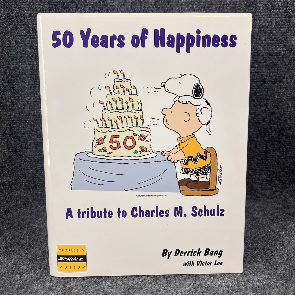 50 Years of Happiness A Tribute to Charles Schulz Hardcover Book Peanuts Snoopy